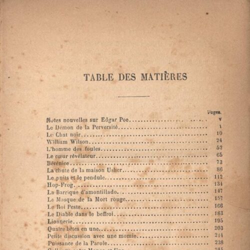 18 x 11,5 εκ. 2 σ. χ.α. + XXIV σ. + 287 σ. + 3 σ. χ.α. + 1 ένθετο, όπου στη σ. [I] κτητορική